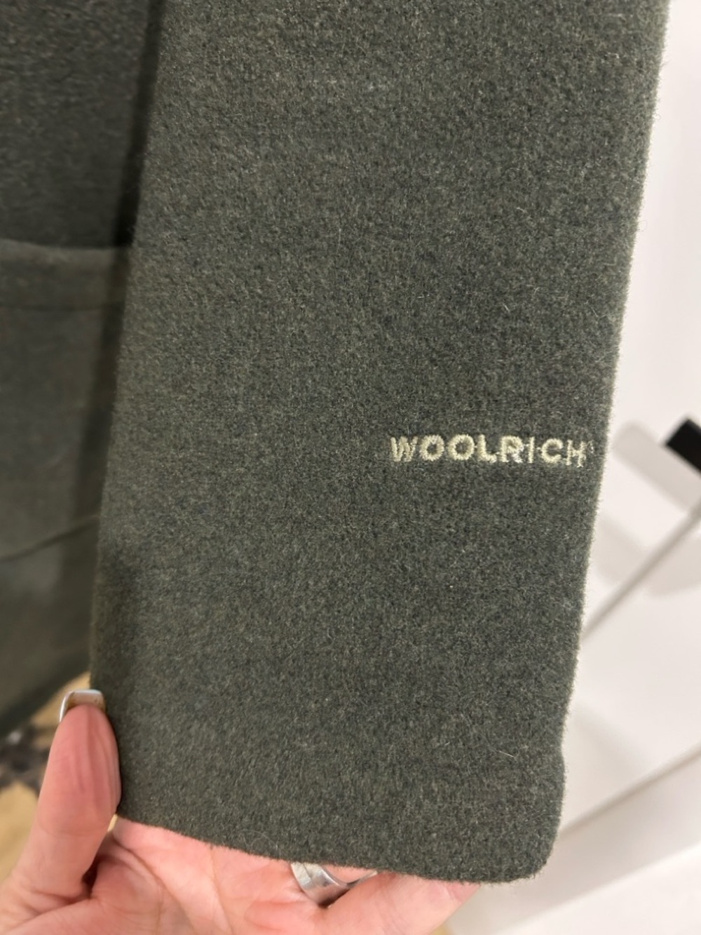 Vintage Woolrich Long Hooded Wool Coat | Size Large - Picture 3 of 16